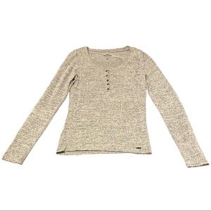Hollister Gray Slim Tee Long Sleeve. Size M. Excellent Conditions.